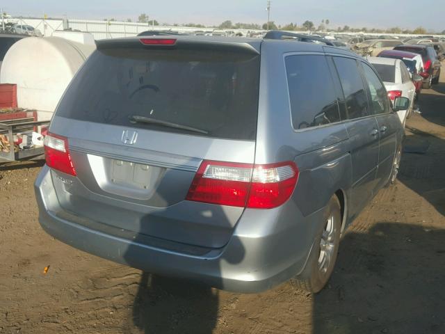 5FNRL38616B123843 - 2006 HONDA ODYSSEY EX GRAY photo 4