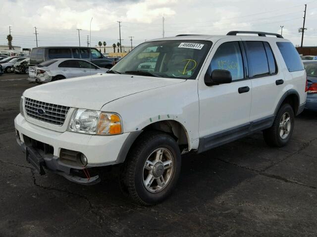 1FMZU63K53ZA44907 - 2003 FORD EXPLORER X WHITE photo 2