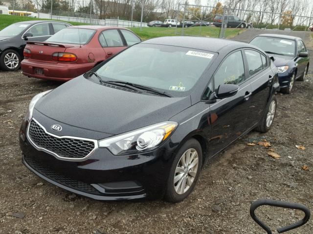 KNAFX4A62G5489544 - 2016 KIA FORTE LX BLACK photo 2