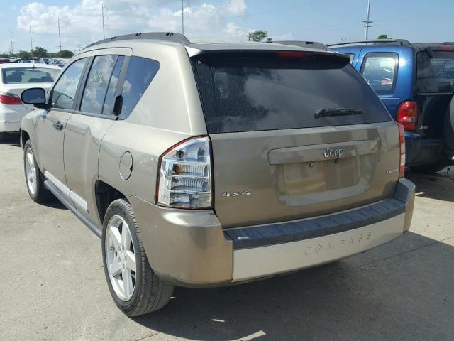 1J8FF57W17D205581 - 2007 JEEP COMPASS LI SILVER photo 3