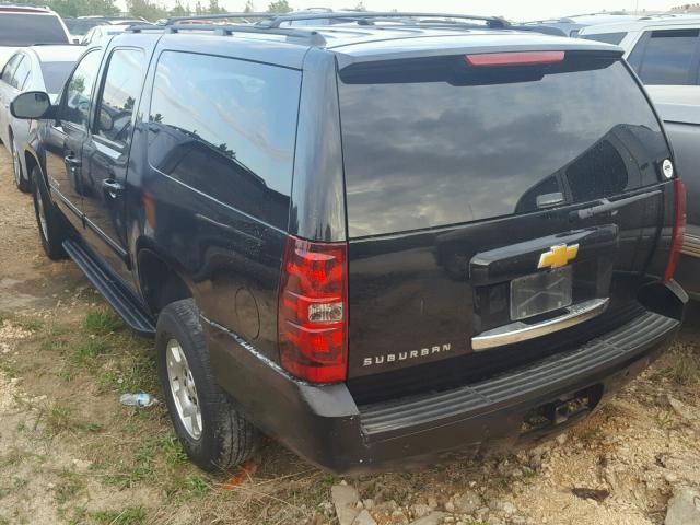 1GNSKJE75ER232652 - 2014 CHEVROLET SUBURBAN K BLACK photo 3