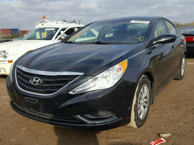 5NPEB4AC9DH509531 - 2013 HYUNDAI SONATA GLS BLACK photo 2