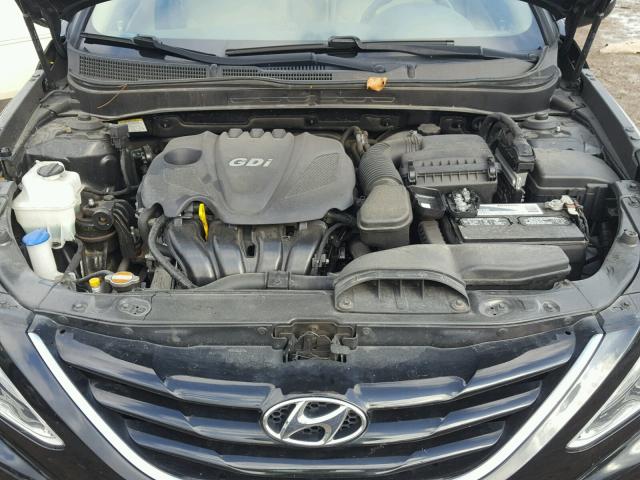 5NPEB4AC9DH509531 - 2013 HYUNDAI SONATA GLS BLACK photo 7