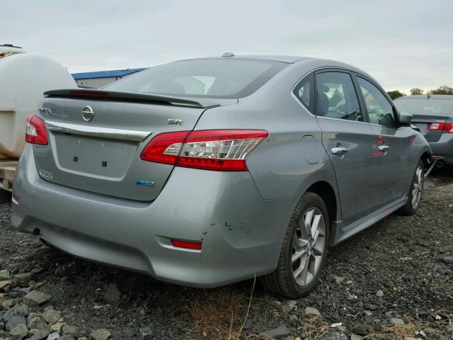 3N1AB7AP9DL760331 - 2013 NISSAN SENTRA S GRAY photo 4