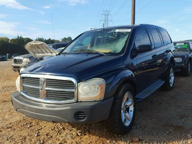 1D4HB38N74F150370 - 2004 DODGE DURANGO ST BLUE photo 2