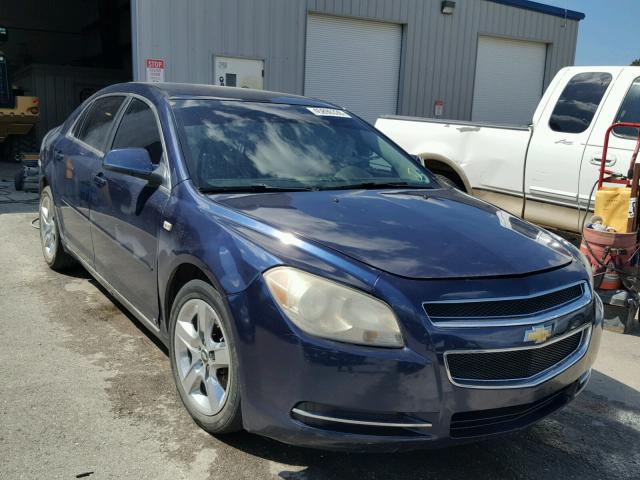 1G1ZH57B984307491 - 2008 CHEVROLET MALIBU 1LT BLUE photo 1