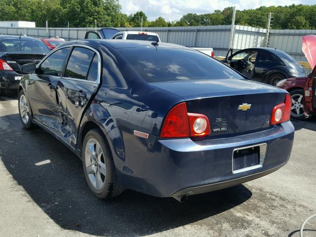 1G1ZH57B984307491 - 2008 CHEVROLET MALIBU 1LT BLUE photo 3