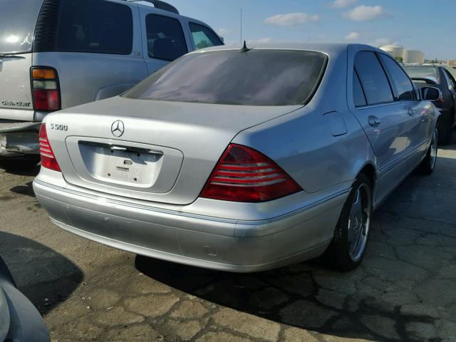 WDBNG75J83A350100 - 2003 MERCEDES-BENZ S 500 SILVER photo 4
