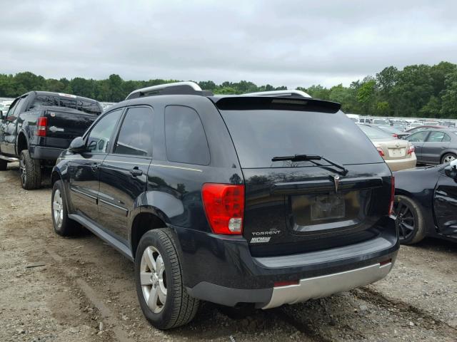 2CKDL63F366064408 - 2006 PONTIAC TORRENT BLACK photo 3