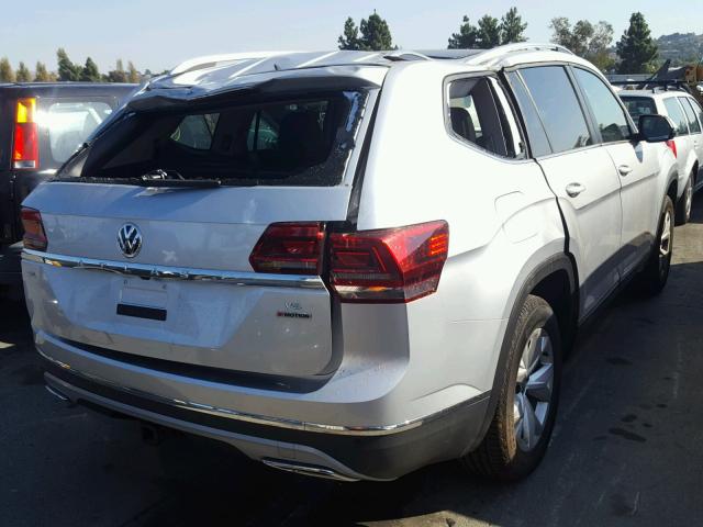 1V2MR2CA0JC514582 - 2018 VOLKSWAGEN ATLAS SEL SILVER photo 4