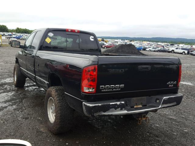 3D7KU28C93G819537 - 2003 DODGE RAM 2500 S BLACK photo 3