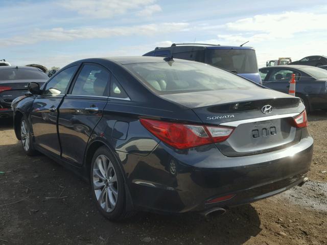 5NPEC4AC3DH527228 - 2013 HYUNDAI SONATA SE BLACK photo 3