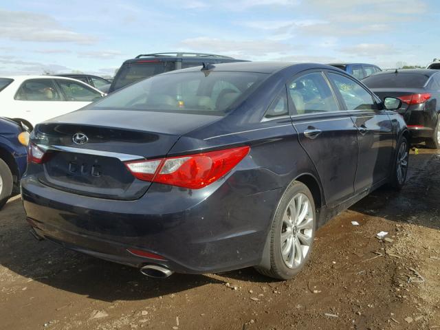 5NPEC4AC3DH527228 - 2013 HYUNDAI SONATA SE BLACK photo 4