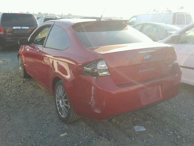 1FAHP33N99W158814 - 2009 FORD FOCUS SES RED photo 3