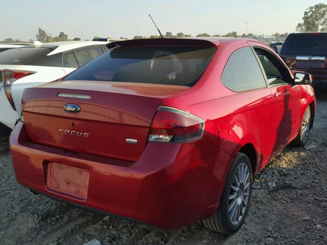 1FAHP33N99W158814 - 2009 FORD FOCUS SES RED photo 4