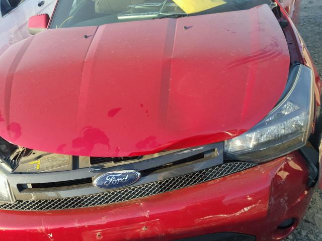 1FAHP33N99W158814 - 2009 FORD FOCUS SES RED photo 7