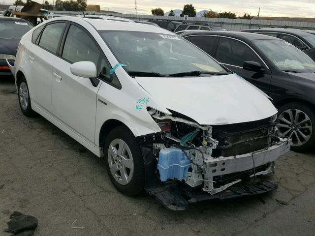 JTDKN3DU8A0034696 - 2010 TOYOTA PRIUS WHITE photo 1