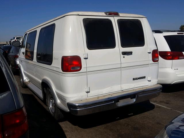 2B6HB11Y01K558751 - 2001 DODGE RAM VAN B1 WHITE photo 3