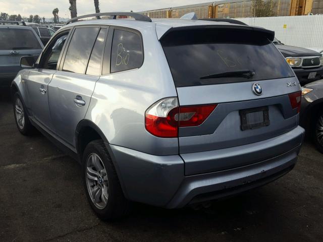 WBXPA93456WD31389 - 2006 BMW X3 3.0I BLUE photo 3