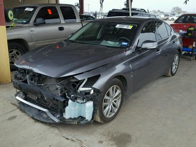 JN1BV7AP9EM686833 - 2014 INFINITI Q50 BASE GRAY photo 2