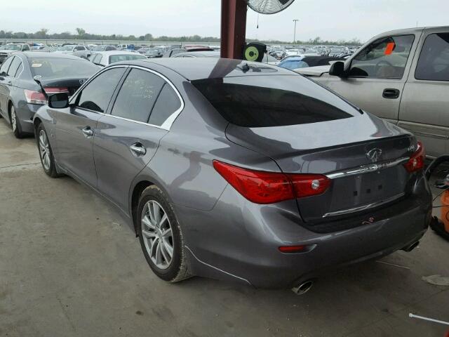 JN1BV7AP9EM686833 - 2014 INFINITI Q50 BASE Сірий фото 3