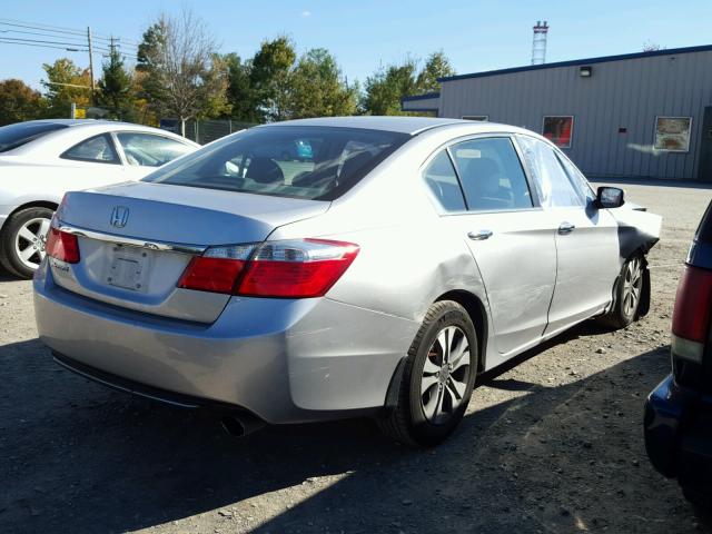 1HGCR2F30EA178106 - 2014 HONDA ACCORD LX SILVER photo 4