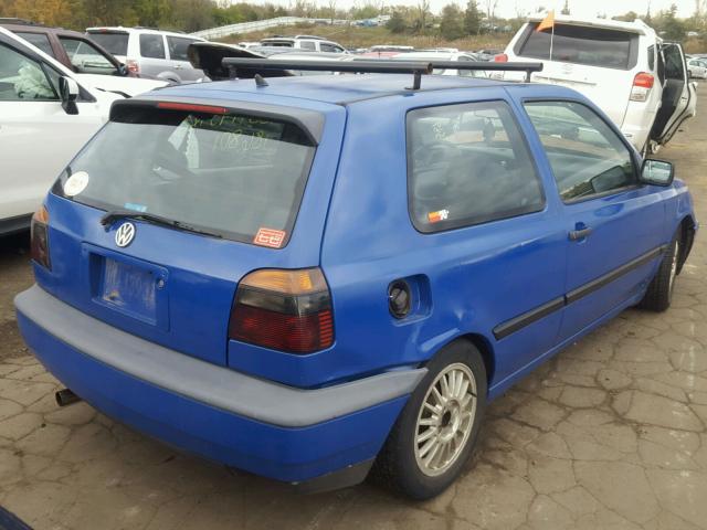 3VWBC81H2SM039401 - 1995 VOLKSWAGEN GOLF III S BLUE photo 4