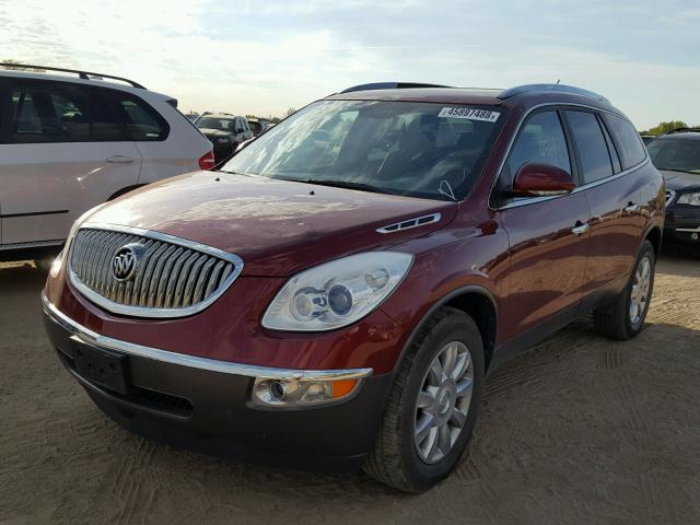 5GAKRBED7BJ140986 - 2011 BUICK ENCLAVE CX BURGUNDY photo 2