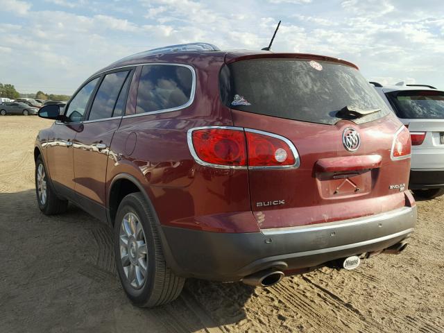 5GAKRBED7BJ140986 - 2011 BUICK ENCLAVE CX BURGUNDY photo 3