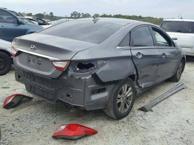 5NPEB4AC6DH577883 - 2013 HYUNDAI SONATA GLS GRAY photo 4