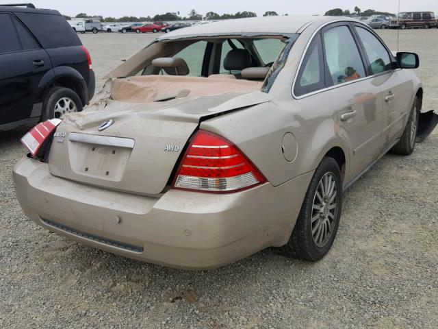 1MEHM43165G615460 - 2005 MERCURY MONTEGO PR 金色 照片 4