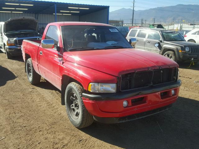 1B7HC16Z7TS667985 - 1996 DODGE RAM 1500 RED photo 1