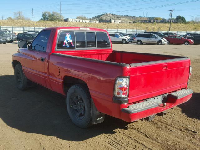 1B7HC16Z7TS667985 - 1996 DODGE RAM 1500 RED photo 3