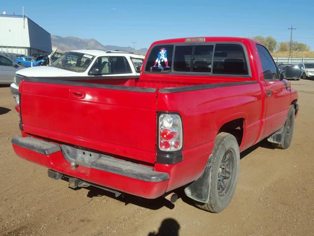 1B7HC16Z7TS667985 - 1996 DODGE RAM 1500 RED photo 4