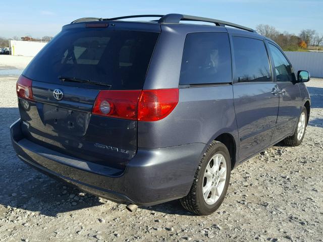 5TDZA22CX6S581794 - 2006 TOYOTA SIENNA XLE GRAY photo 4