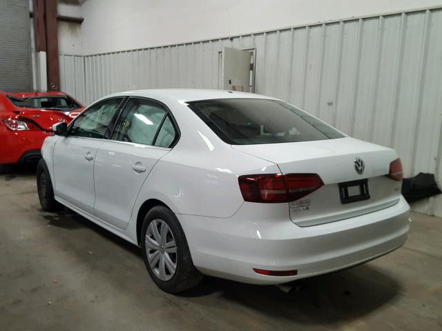 3VW2B7AJ7HM232734 - 2017 VOLKSWAGEN JETTA S 白色 照片 3