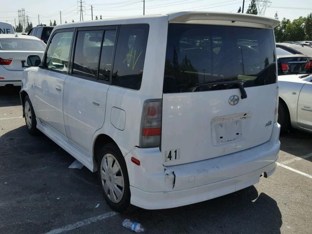 JTLKT324X64109590 - 2006 TOYOTA SCION XB 白色 照片 3