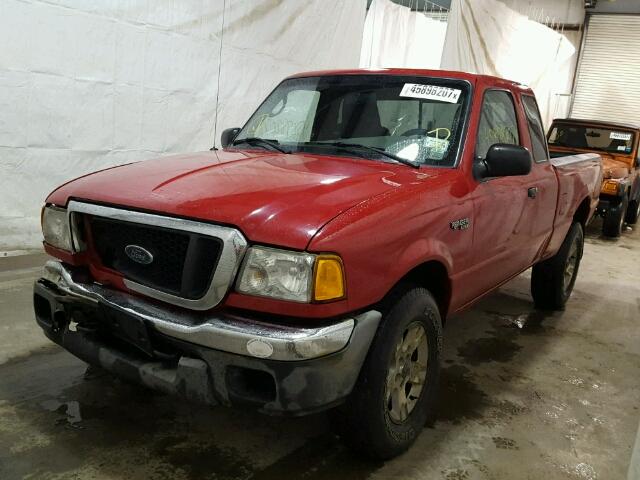 1FTZR15E54PA57265 - 2004 FORD RANGER SUP RED photo 2