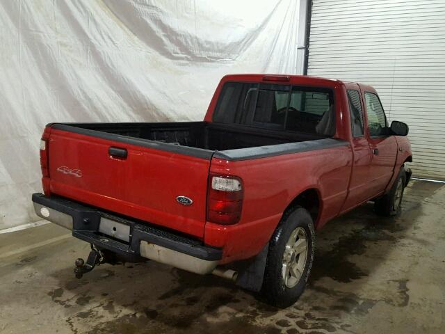 1FTZR15E54PA57265 - 2004 FORD RANGER SUP RED photo 4