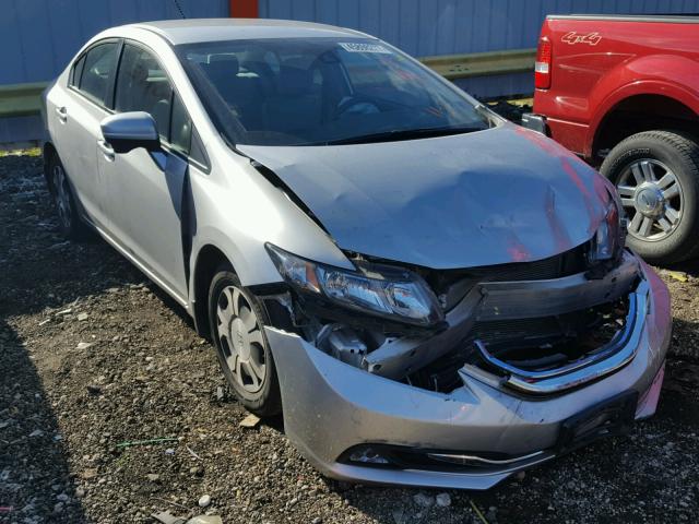 19XFB4F25EE001793 - 2014 HONDA CIVIC HYBR SILVER photo 1