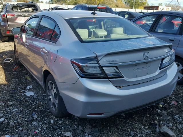 19XFB4F25EE001793 - 2014 HONDA CIVIC HYBR SILVER photo 3