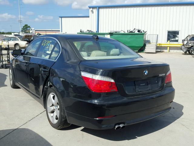 WBANU53588CT19426 - 2008 BMW 528 I BLACK photo 3