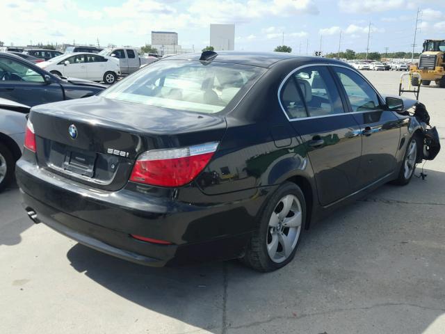 WBANU53588CT19426 - 2008 BMW 528 I BLACK photo 4