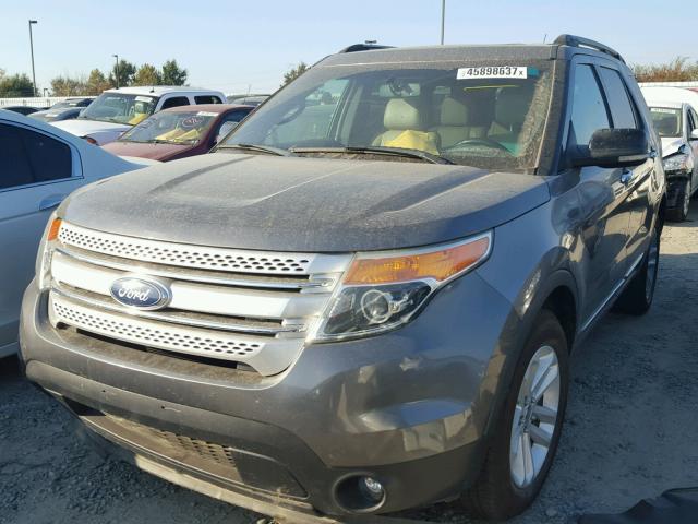 1FMHK8D82BGA73713 - 2011 FORD EXPLORER X GRAY photo 2