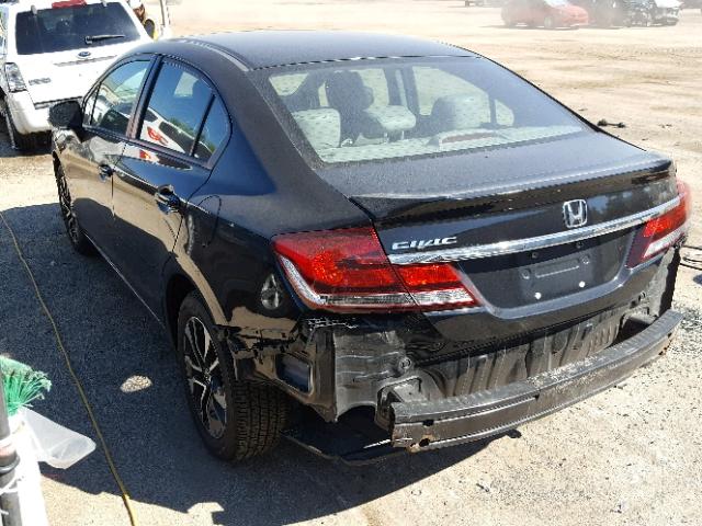 19XFB2F90DE008358 - 2013 HONDA CIVIC EXL 黑色 照片 3