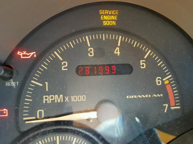 1G2NE52E3XC546656 - 1999 PONTIAC GRAND AM S Gümüş foto 8