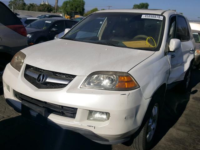 2HNYD18286H505723 - 2006 ACURA MDX WHITE photo 2