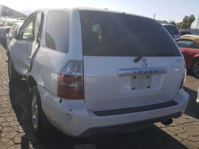 2HNYD18286H505723 - 2006 ACURA MDX WHITE photo 3