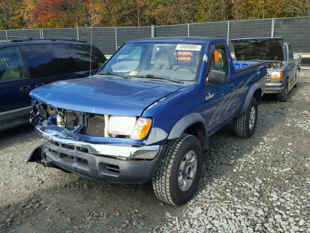 1N6DD21Y9WC328575 - 1998 NISSAN FRONTIER BLUE photo 2