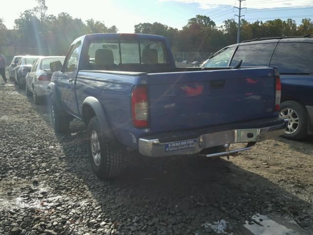 1N6DD21Y9WC328575 - 1998 NISSAN FRONTIER BLUE photo 3